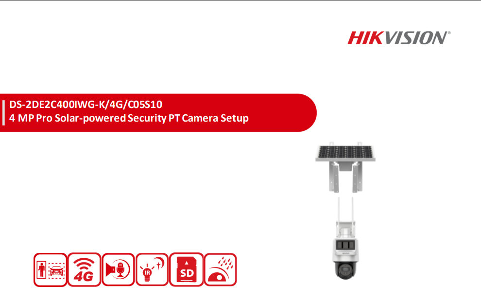 Đặc điểm nổi bật của Camera Hikvision DS-2DE2C400IWG-K/4G/C05S10