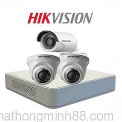 Lắp đặt chon bộ 3 camera hikvision