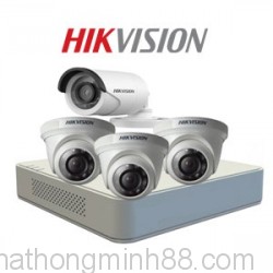 Lắp đặt chon bộ 4 camera hikvision